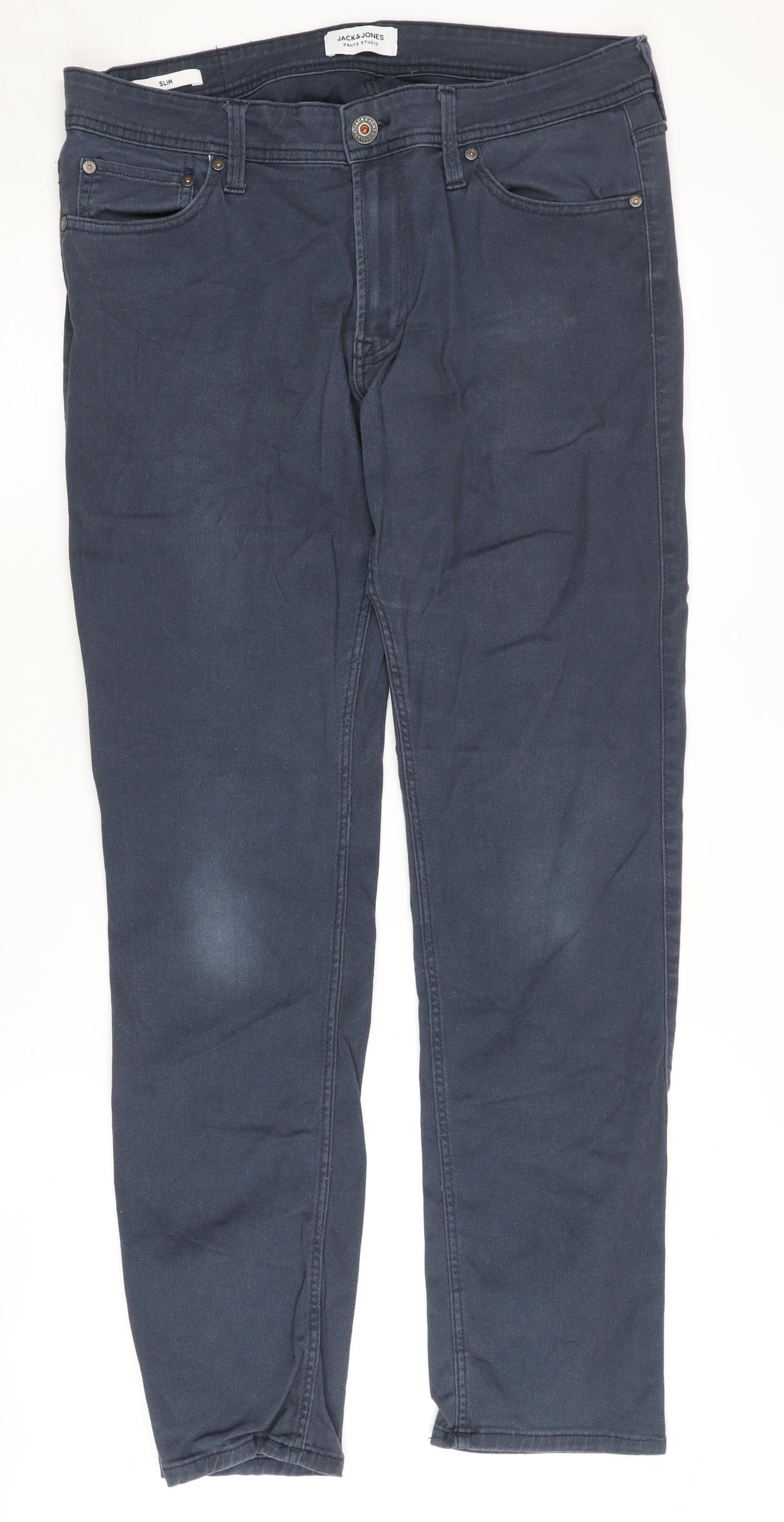 Jack & Jones Men's Slim Straight Blue Jeans