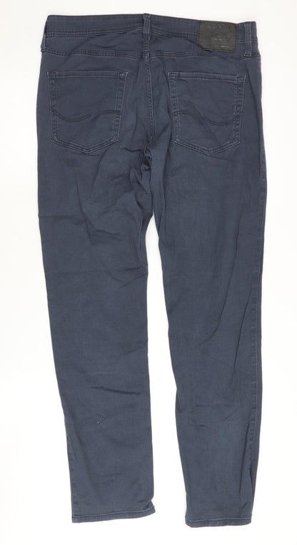 Jack & Jones Men's Slim Straight Blue Jeans