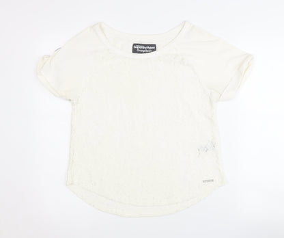 SuperdryHyper Women's Ivory XS T-Shirt Casual