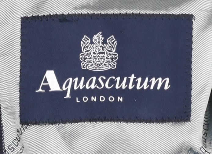 Aquascutum Men's Blue Striped Blazer 46R