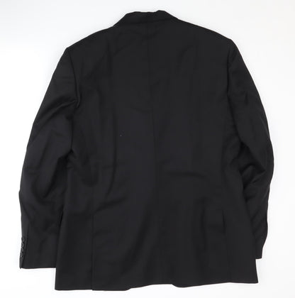 Mens UK Size 42 Jaeger Regular Black Suit Jacket