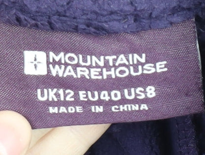 Womens UK Size 12 Mountain Warehouse Purple Fleece
