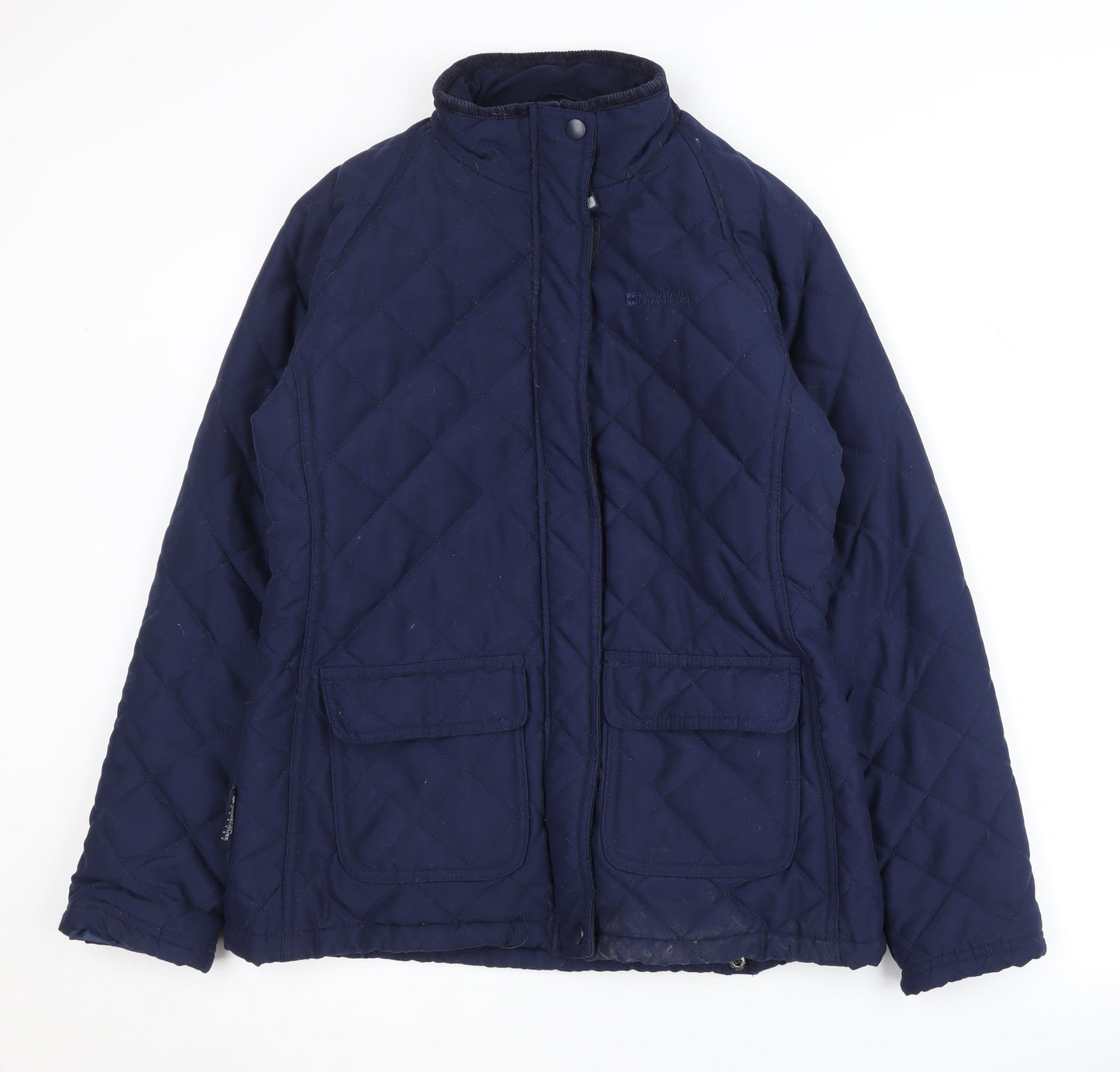 Womens UK Size 10 Mountain Warehouse Blue Quilted Coat
