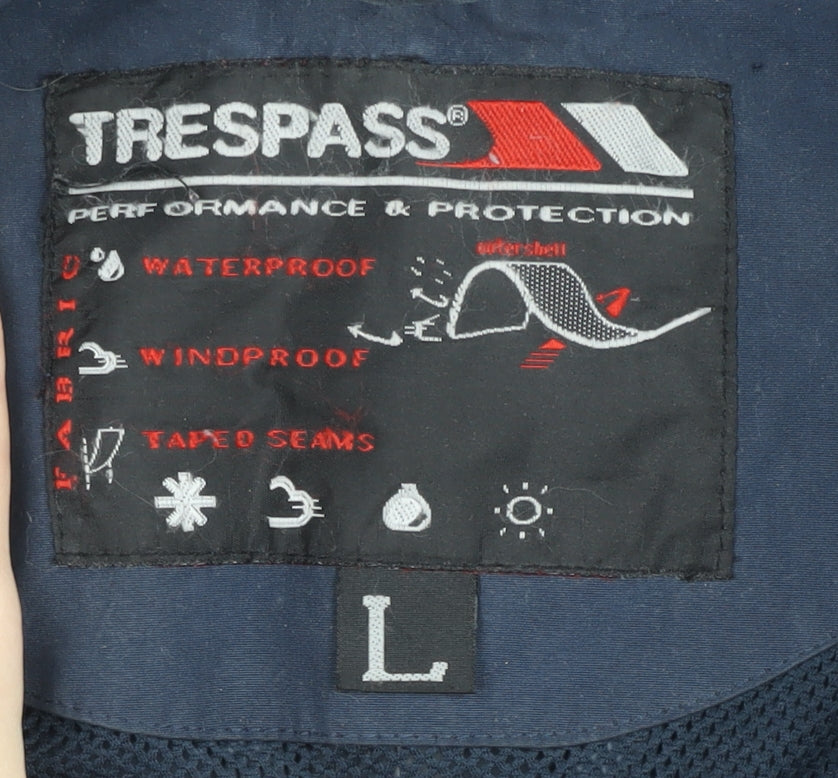 Mens UK Size L Trespass Blue Parka Coat
