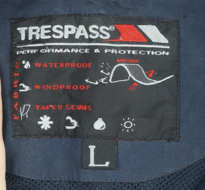 Mens UK Size L Trespass Blue Parka Coat