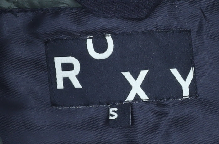 Womens UK Size S ROXY Black Parka Coat