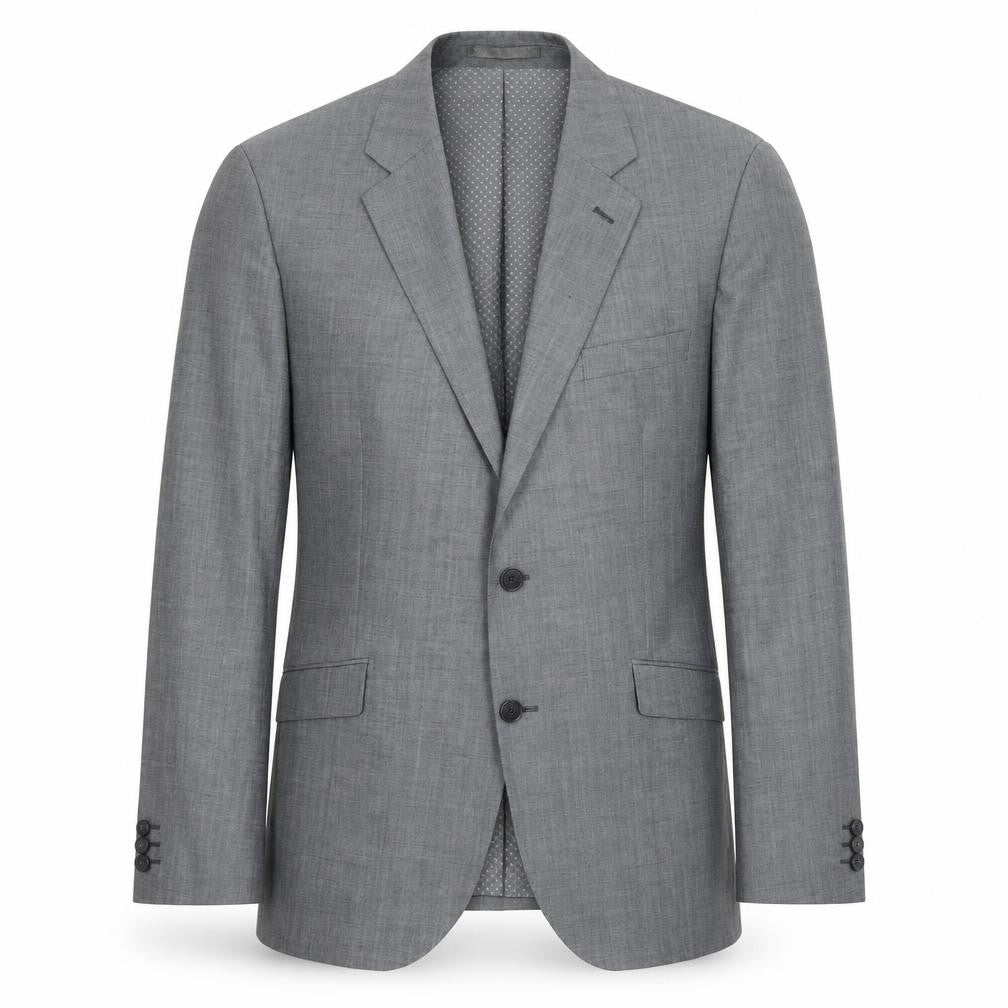 Mens UK Size 46 Jeff Banks Regular Grey Suit Jacket