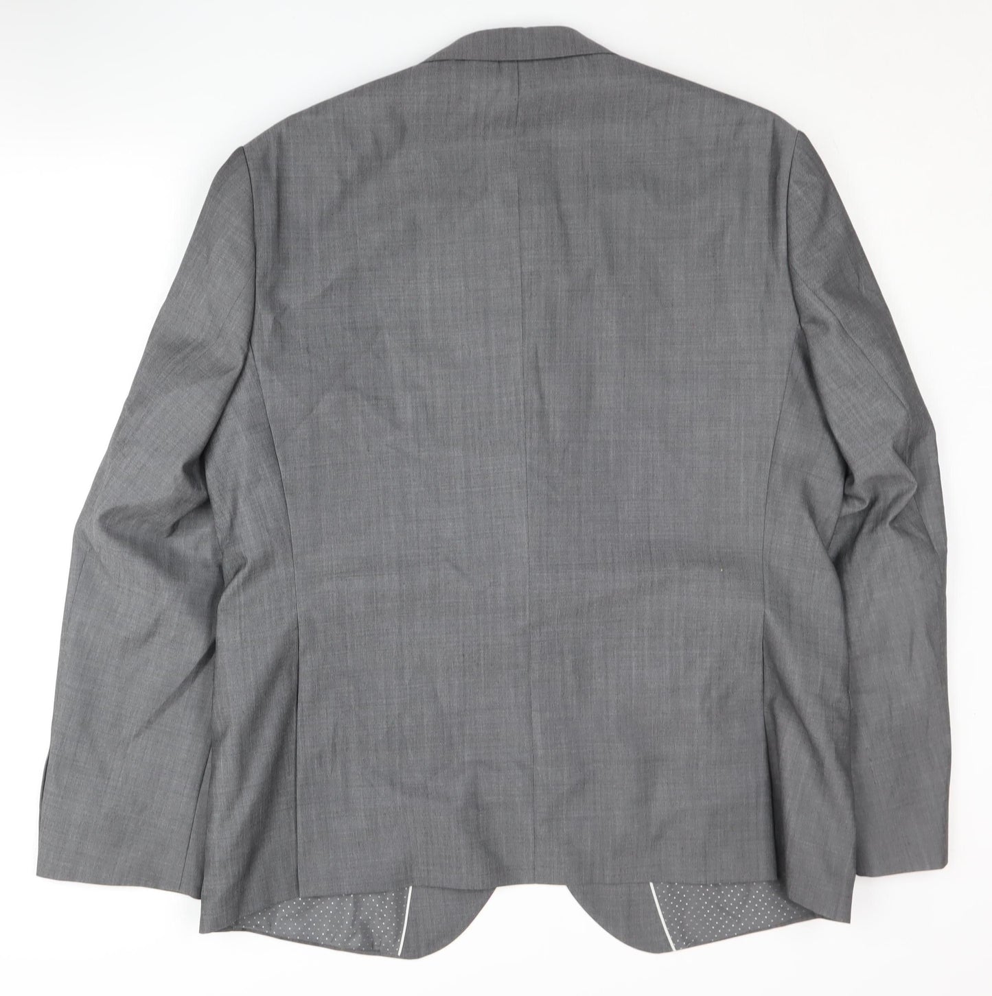 Mens UK Size 46 Jeff Banks Regular Grey Suit Jacket