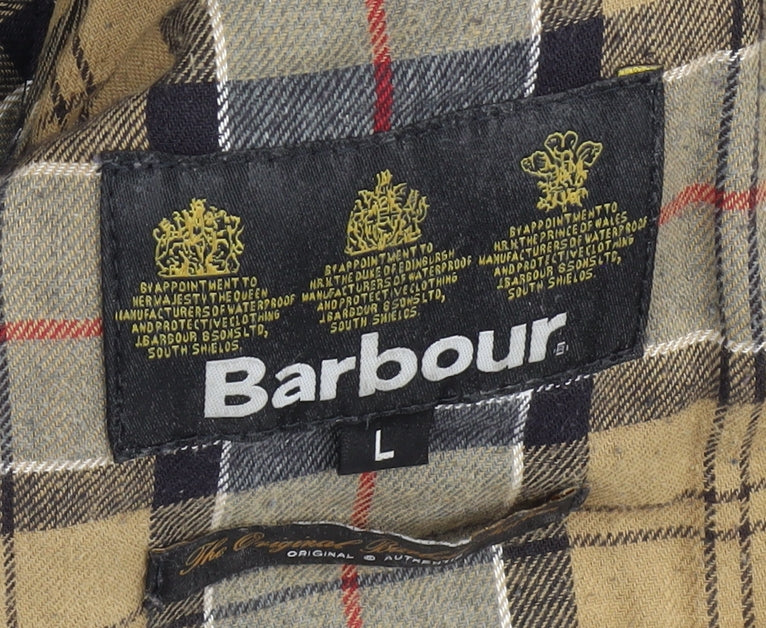 Barbour International Blue  Mens Quilted Jacket Size Large