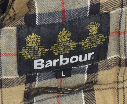 Barbour International Blue  Mens Quilted Jacket Size Large