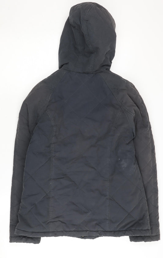 Fat Face Women's Blue Hooded Puffer Jacket Size 12