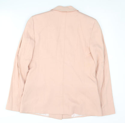 Reiss Women's Pink Blazer Size S Notch Lapel