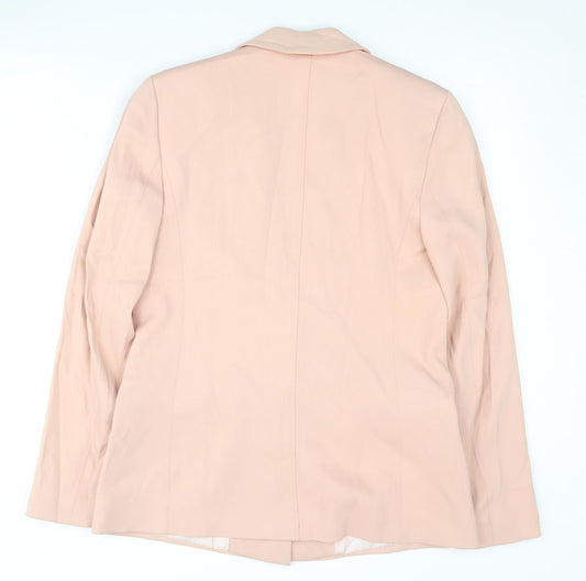 Reiss Women's Pink Blazer Size S Notch Lapel