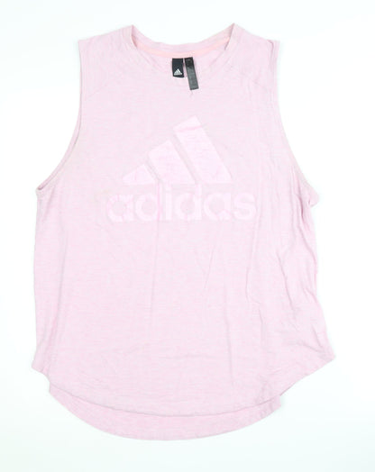 Adidas Women's Pink Tank Top, L 16-18