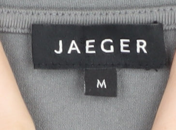 Womens UK Size M Jaeger Grey Basic Blouse