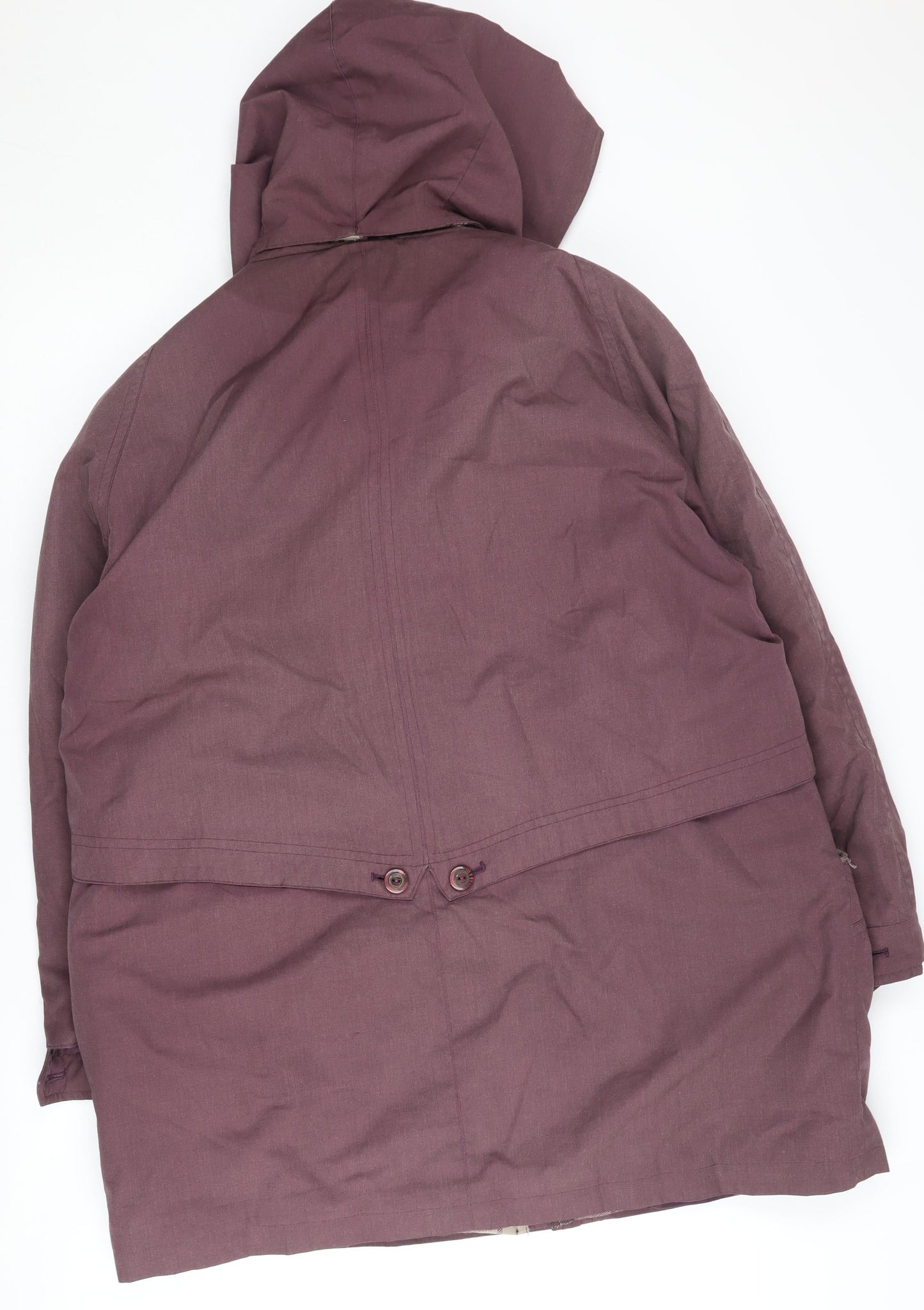 Womens UK Size 20 David Barry Purple Parka Coat