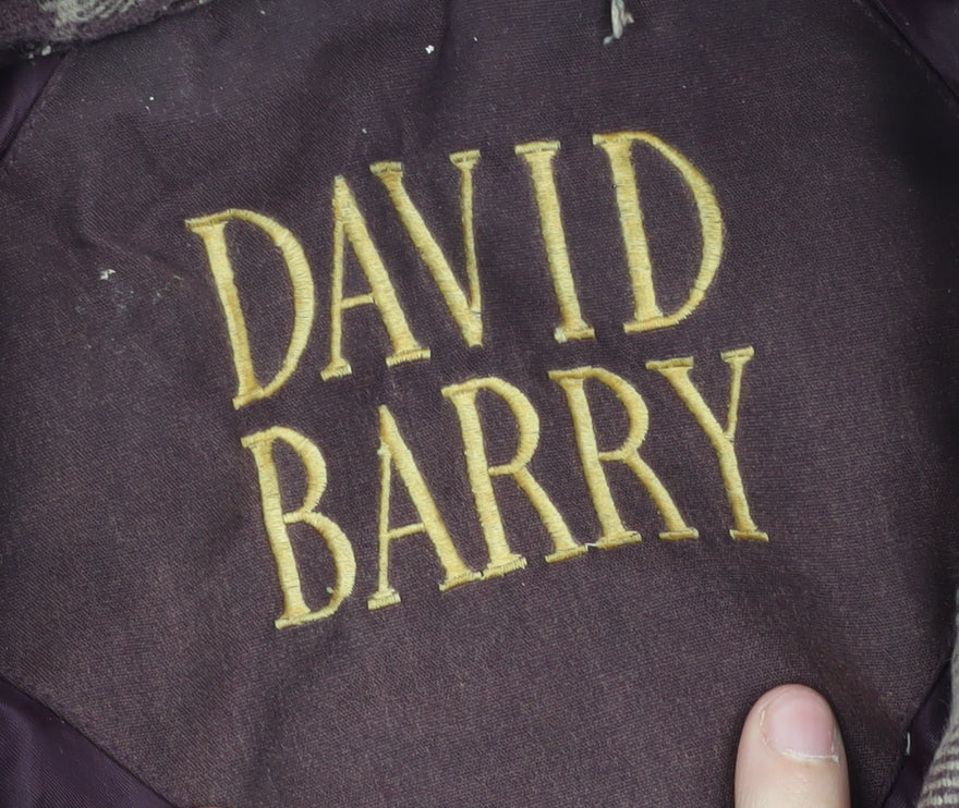 Womens UK Size 20 David Barry Purple Parka Coat