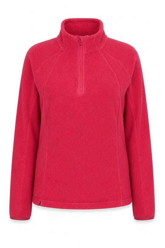 Womens UK Size 12 DECATHLON Red Full Zip Sweatshirt