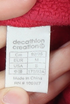 Decathlon Women's Red Fleece Sweatshirt Size 12