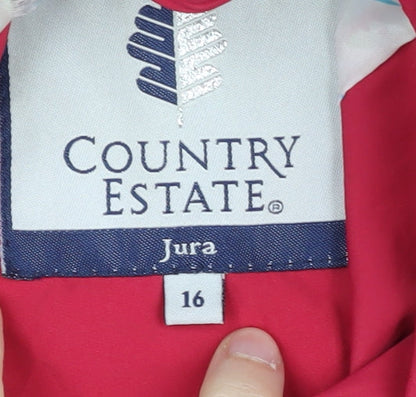 Country Estate Women's Red Parka Jacket Size 16