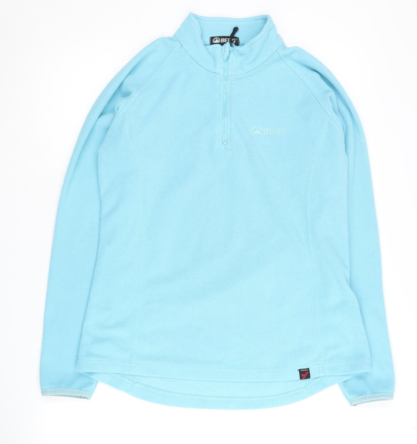BERG Blue Fleece Sweatshirt, Unisex Adults L, Zip, Casual