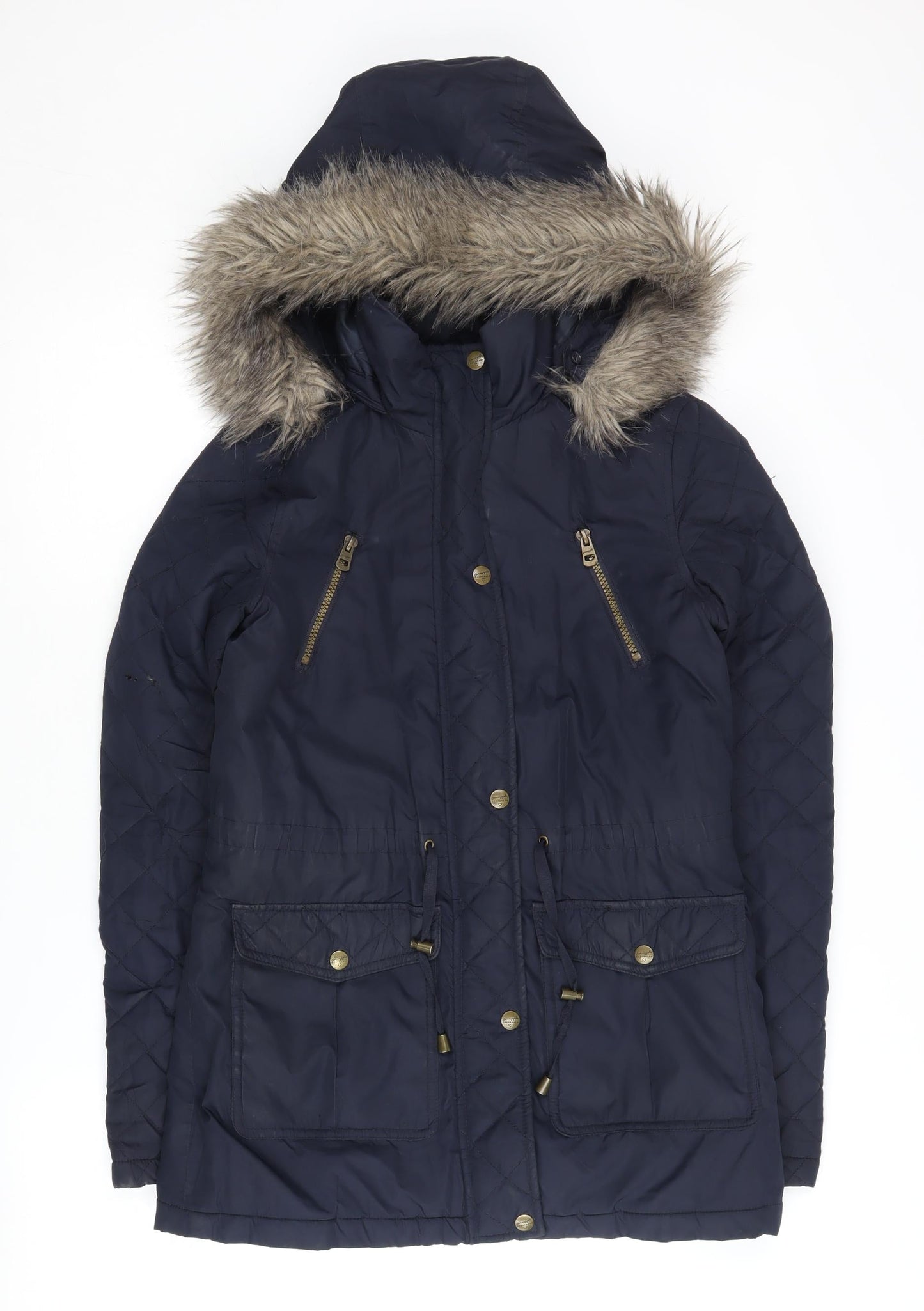 Pineapple Women's Blue Parka Jacket Size 6