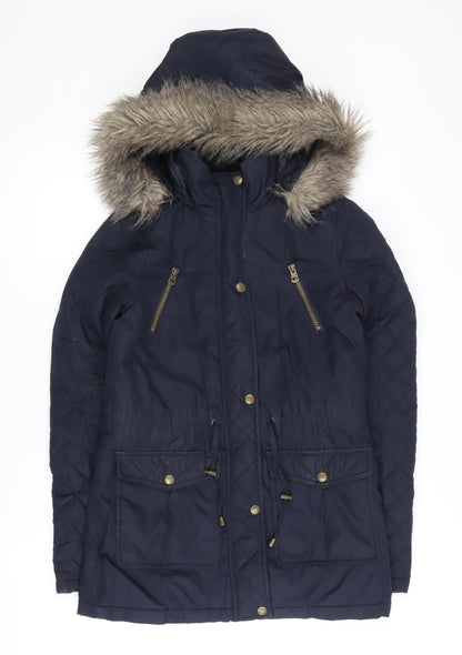 Pineapple Women's Blue Parka Jacket Size 6