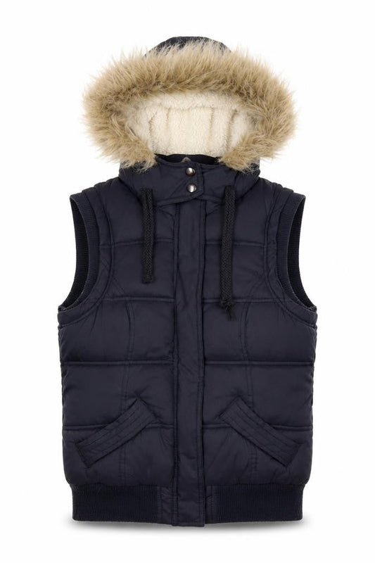 Womens UK Size 8 New Look Black Puffer Jacket