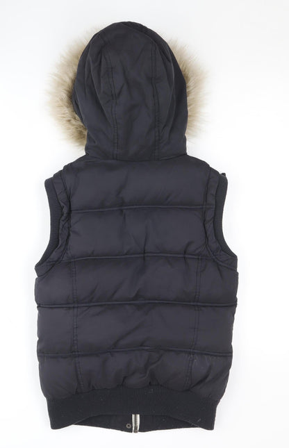 Womens UK Size 8 New Look Black Puffer Jacket