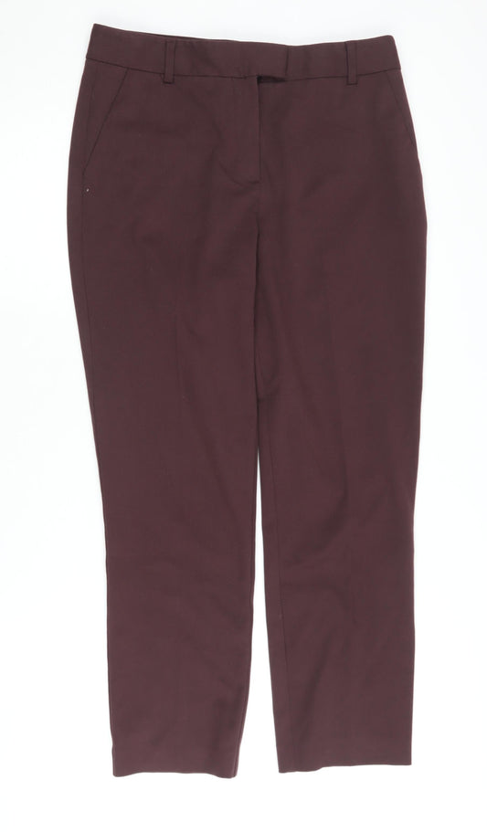 Reiss Women's Brown Slim Trousers, Size 10