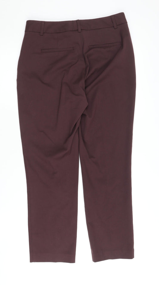 Reiss Women's Brown Slim Trousers, Size 10