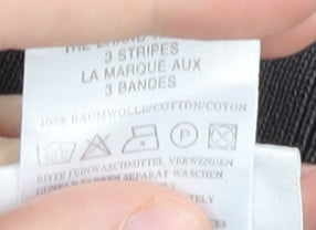 Adidas Men’s Black Striped Polo Shirt Large