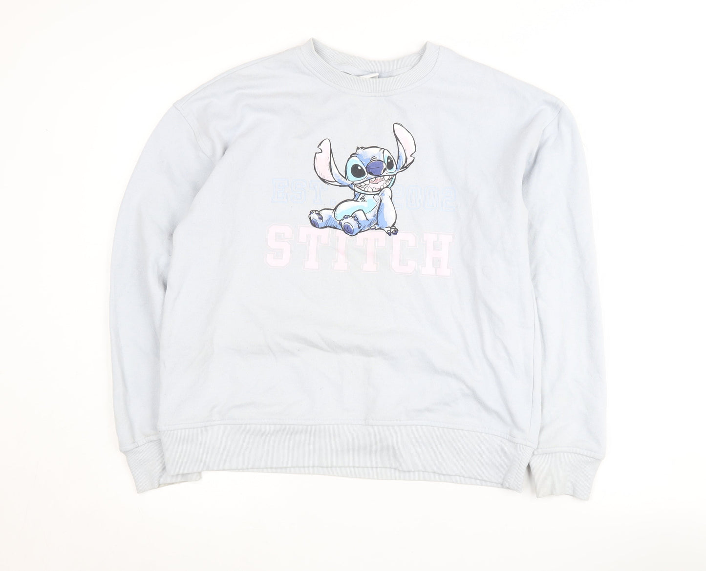 Womens UK Size XS Disney Blue Pullover Sweatshirt