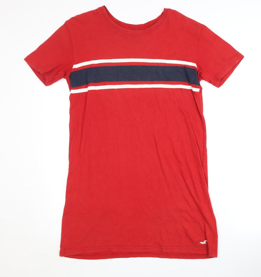 Hollister Women's Red T-Shirt Dress, Size S, Casual