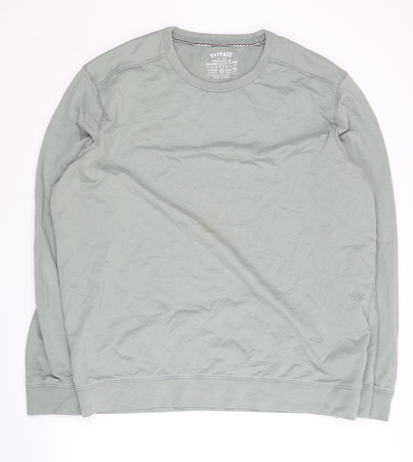 Mens UK Size XL FatFace Green Pullover Sweatshirt