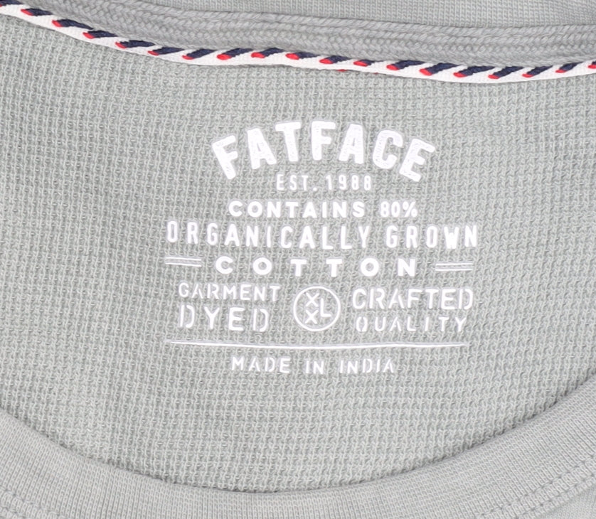 Mens UK Size XL FatFace Green Pullover Sweatshirt