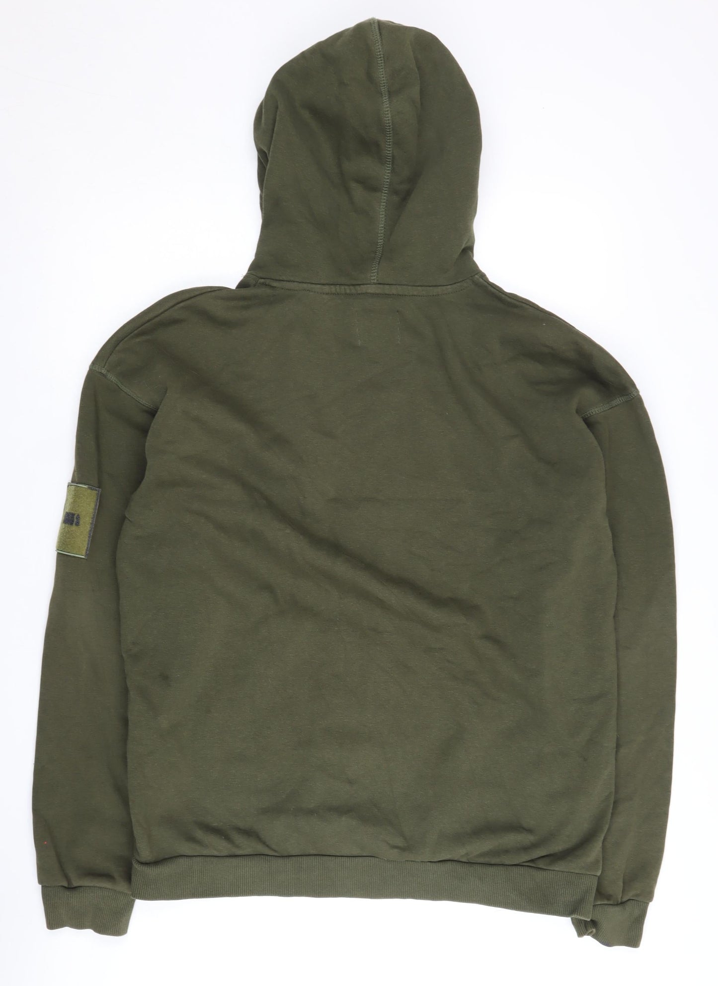 Mens UK Size M JACK & JONES Green Pullover Hoodie