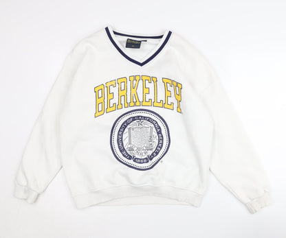 Berkeley Unisex White XS Graphic Sweatshirt