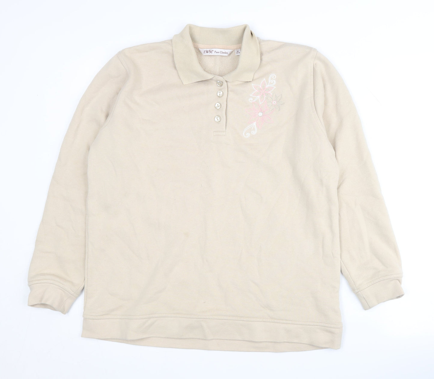 EWM Pure Classics Beige Women's M Sweatshirt