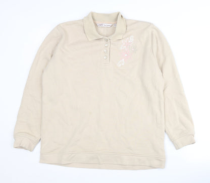 EWM Pure Classics Beige Women's M Sweatshirt