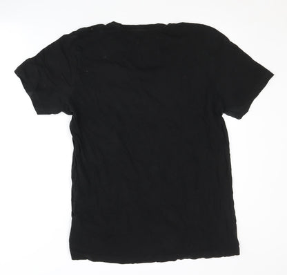 Puma Men's Black L Cotton Crew Neck T-Shirt