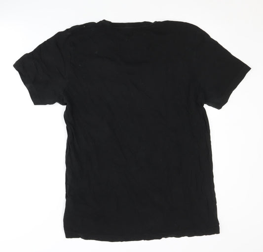 Puma Men's Black L Cotton Crew Neck T-Shirt