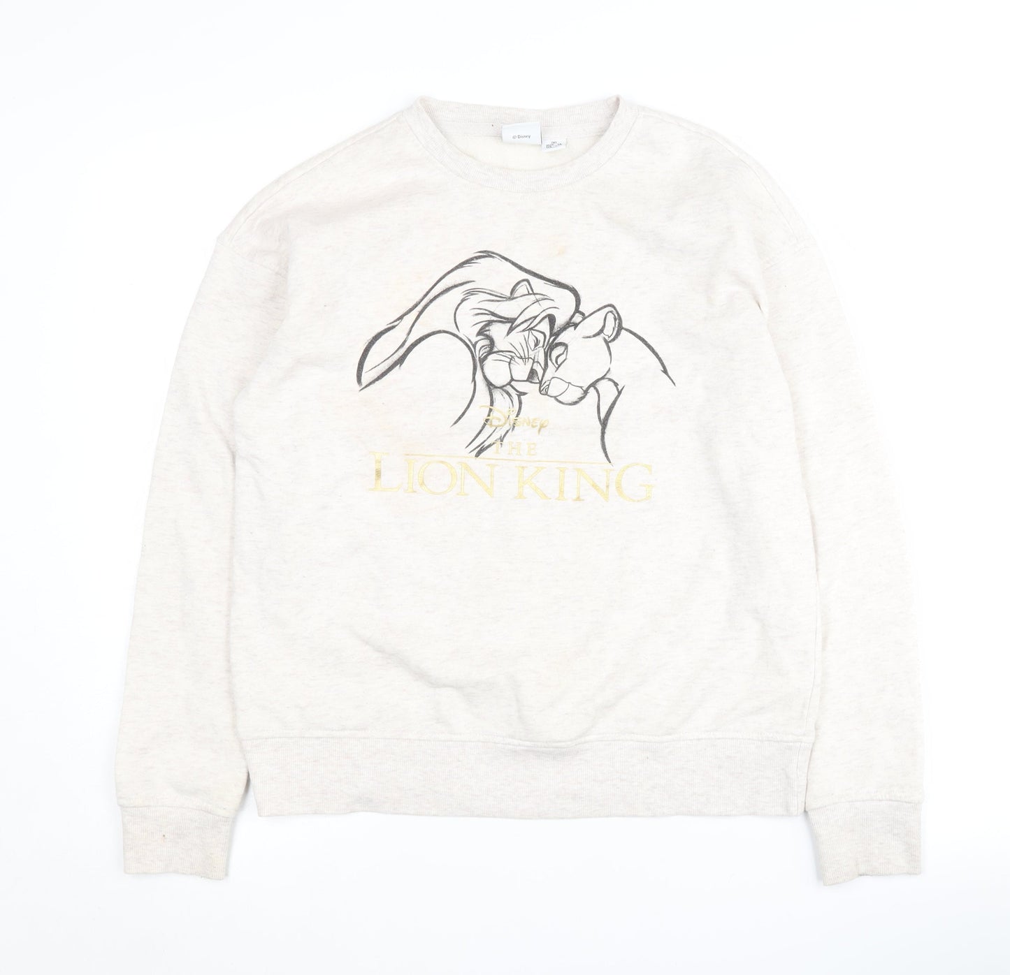 Womens UK Size 2XS Disney Ivory Pullover Sweatshirt