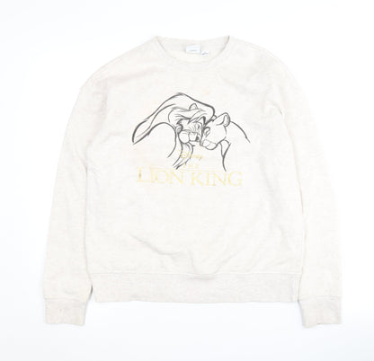 Womens UK Size 2XS Disney Ivory Pullover Sweatshirt