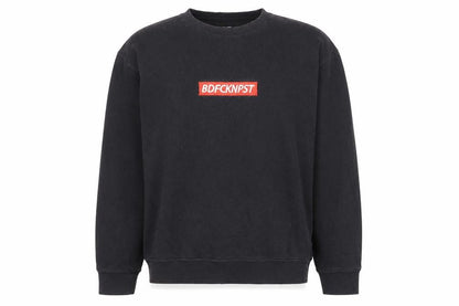 BDPST Men's Black Logo Pullover Sweatshirt M