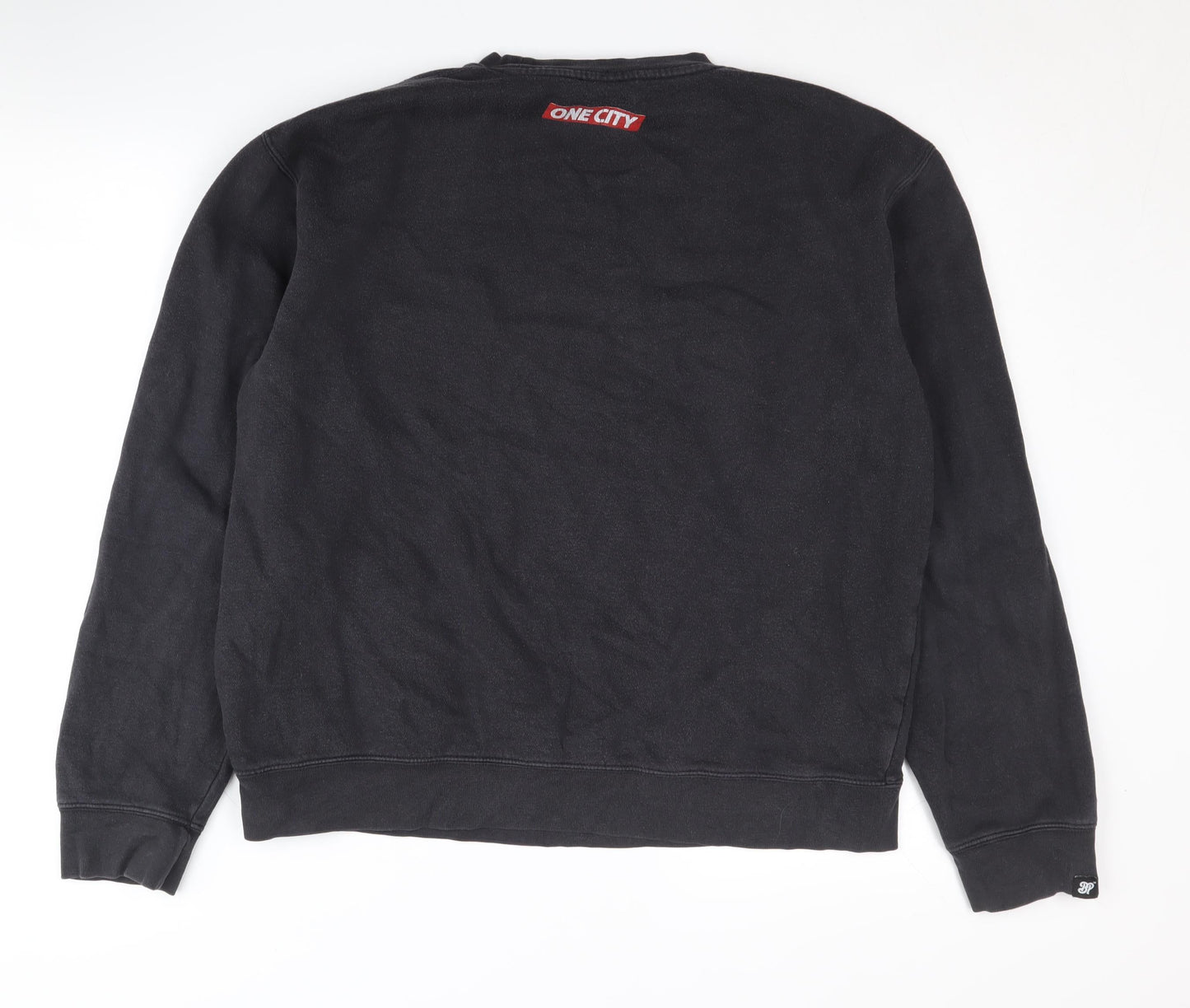 BDPST Men's Black Logo Pullover Sweatshirt M