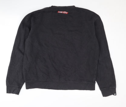 BDPST Men's Black Logo Pullover Sweatshirt M