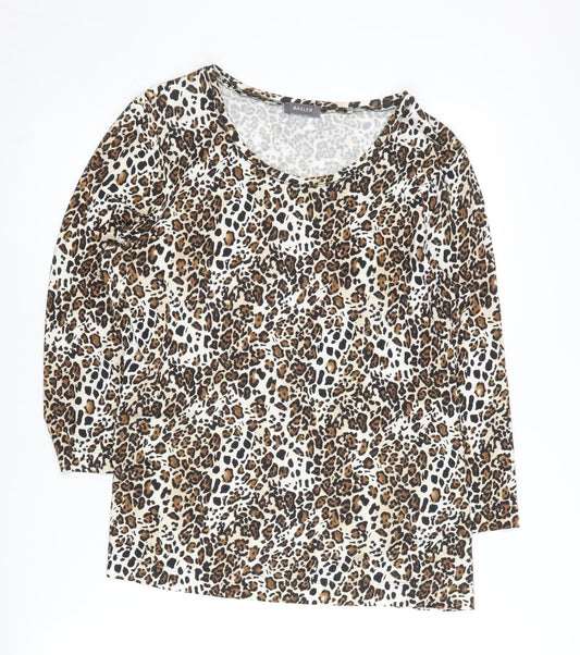 Basler Women's Multicoloured Animal Print Top