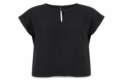 Womens UK Size 12 Warehouse Black Basic Blouse