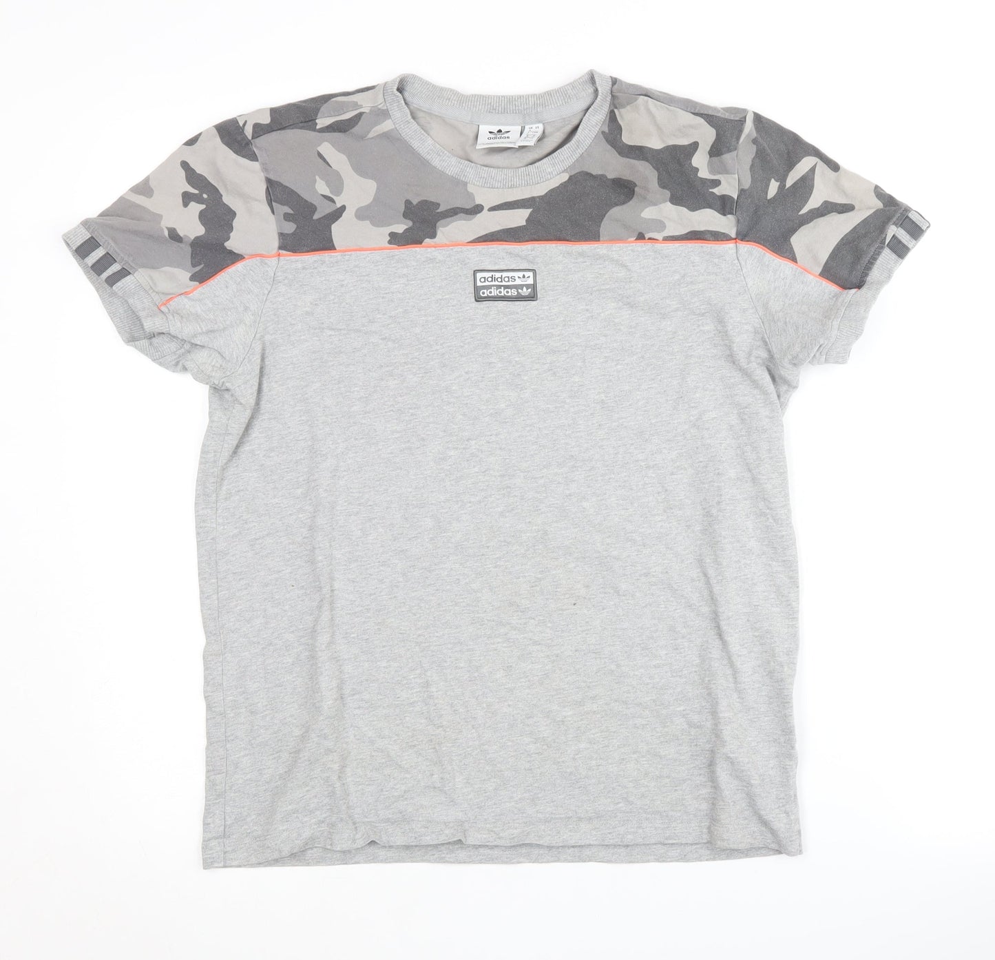 Unisex Adults UK Size 8 adidas Grey Basic T-Shirt
